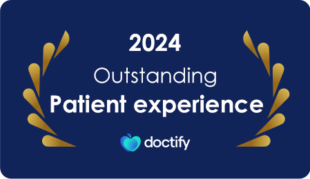 Doctify Gold standard badge awarded to New Victoria Hospital in 2024